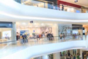 Blurred shopping mall photo