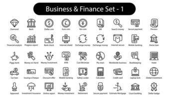 Business And Finance Icon Set vector