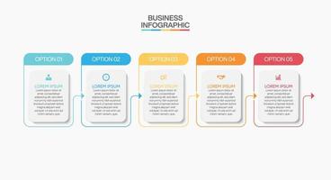 presentación plantilla de infografía empresarial vector