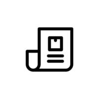 Product details icon design vector symbol price, transaction, invoice, paper, document for ecommerce