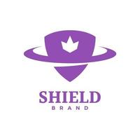 Plantilla de logotipo de escudo para su seguridad, guardia, caja fuerte, proteger negocios, etc. vector