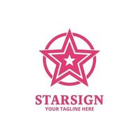 star sign logo for your business. Vector design, editable design