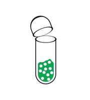 Test tube vector icon