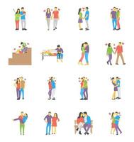 Lovely Couples Concepts vector