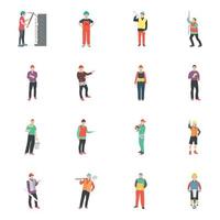 Construction Worker Concepts vector