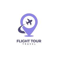logotipo de viajes y excursiones para su negocio de viajes vector