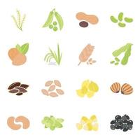 Grain And Nuts vector