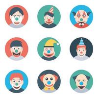 Clown Makeup Concepts vector