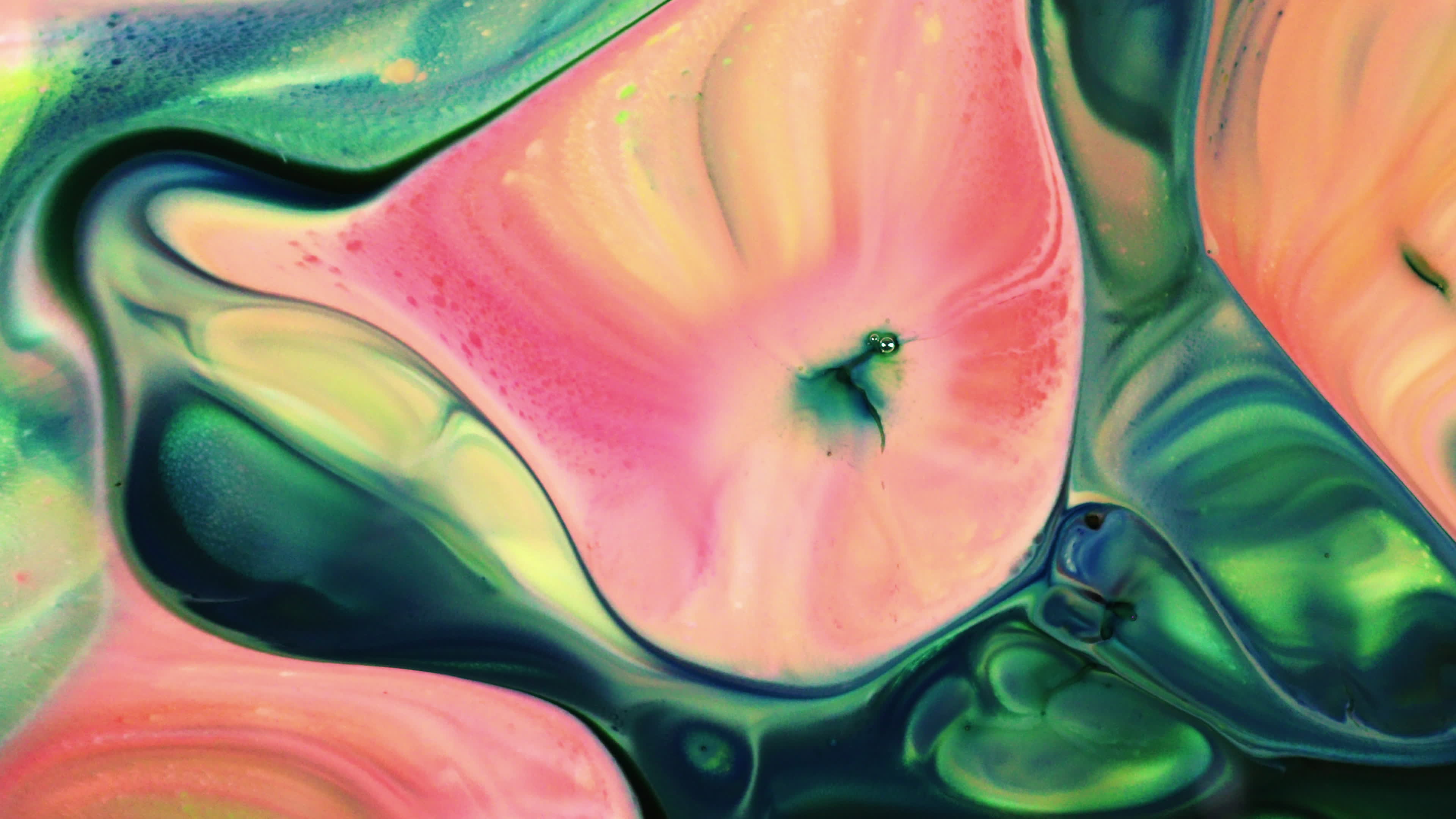 Colorful Chaos Ink Spread in Liquid Turbulence Movement 4821617 Stock