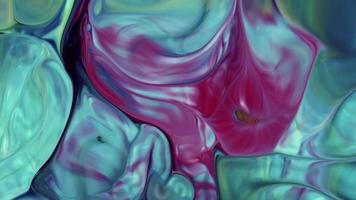 inchiostro colorato del caos si è diffuso in un movimento di turbolenza liquida liquid video