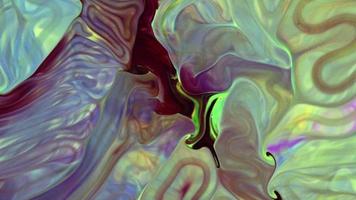 l'encre colorée du chaos s'est répandue dans un mouvement de turbulence liquide