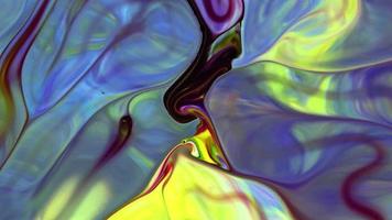 inchiostro colorato del caos si è diffuso in un movimento di turbolenza liquida liquid video