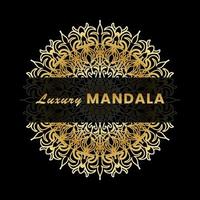 Luxury Mandala Gold Ornament vector