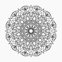 Hand drawn mandala. decoration in ethnic oriental  doodle ornament vector