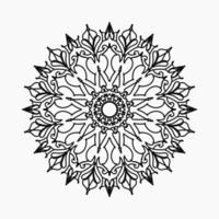 Vector round abstract circle. Mandala style.