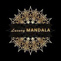 Luxury Mandala Gold Ornament vector