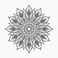 Hand drawn mandala. decoration in ethnic oriental  doodle ornament vector