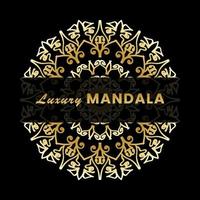 Luxury Mandala Gold Ornament vector