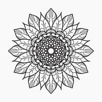 Hand drawn mandala. decoration in ethnic oriental  doodle ornament vector