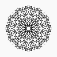 Vector round abstract circle. Mandala style.