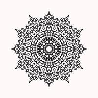 mandala dibujado a mano. decoración en ornamento étnico oriental doodle vector