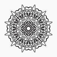 Hand drawn mandala. decoration in ethnic oriental  doodle ornament vector