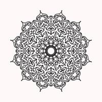 mandala dibujado a mano. decoración en ornamento étnico oriental doodle vector