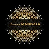 Luxury Mandala Gold Ornament vector