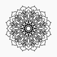 Vector round abstract circle. Mandala style.