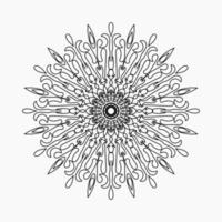 Vector round abstract circle. Mandala style.