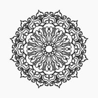 Vector round abstract circle. Mandala style.