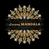 Luxury Mandala Gold Ornament vector