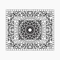 Hand drawn frame with mandala. decoration in ethnic oriental doodle or vector