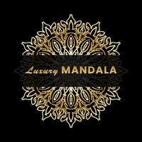 Luxury Mandala Gold Ornament vector