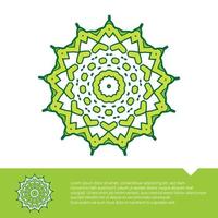 Circular Floral Mandala Coloring Page Free Vector Illustration