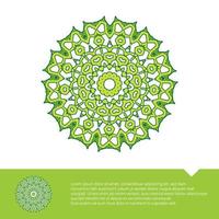 Circular Floral Mandala Coloring Page Free Vector Illustration