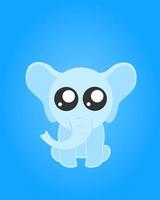 Cute Cartoon Elephant vector