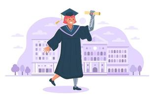 Empowering Woman with Disabilities for her Graduation vector