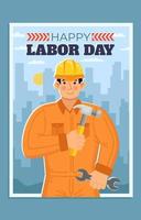 Labors Day Poster vector