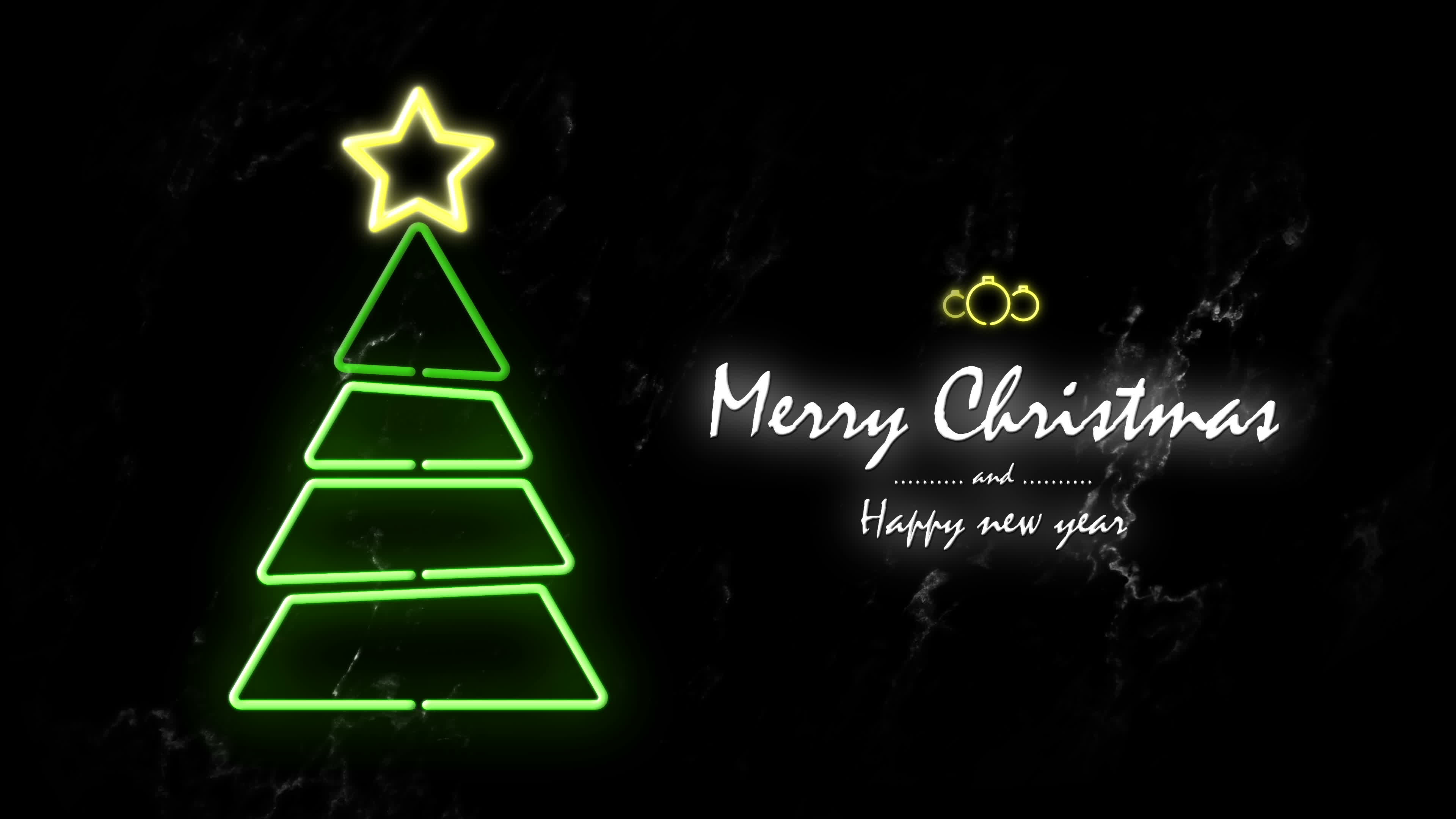 Christmas neon background. 4822734 Stock Video at Vecteezy