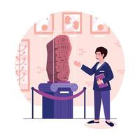 museum curator clipart