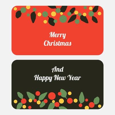 Greeting card merry christmas