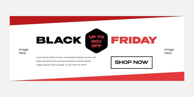 Black friday creative banner template, suitable for marketing tool and content media social