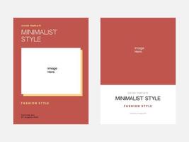 Modern cover book minimalist style, suitable for a content marketing tool, magazine vector