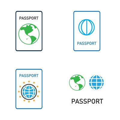 international passport vector Icon - Travel, Boarding, Airport, Document Vector illustration