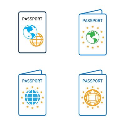 international passport vector Icon - Travel, Boarding, Airport, Document Vector illustration