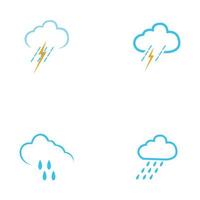 Gotas de lluvia icono logo diseño ilustración vectorial vector