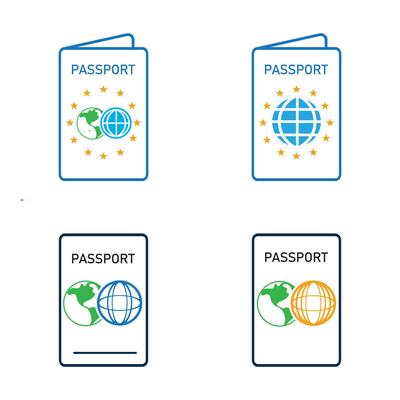 international passport vector Icon - Travel, Boarding, Airport, Document Vector illustration