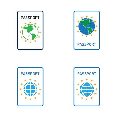 international passport vector Icon - Travel, Boarding, Airport, Document Vector illustration