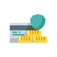 secure payment flat style icon vector